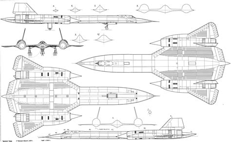 SR-71 Blackbird Schematic