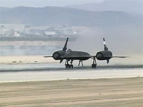 SR-71 Blackbird taking off