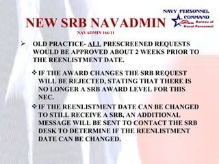 Description of SRB Program Changes