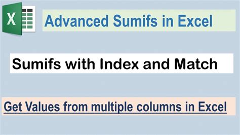 SUMIF with INDEX-MATCH in Excel