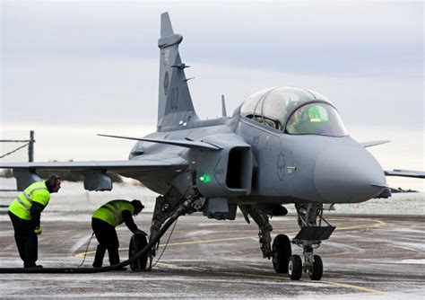 Saab JAS 39 Gripen taking off