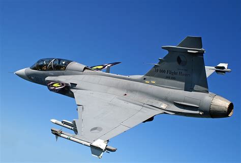 Saab JAS 39C Gripen with missiles