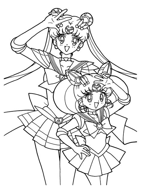 Sailor Moon Coloring Book Pages Printable