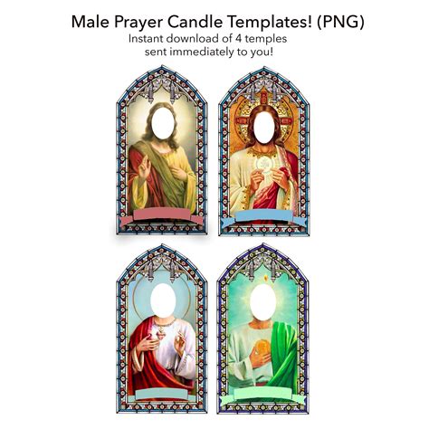 Saint Candle Template