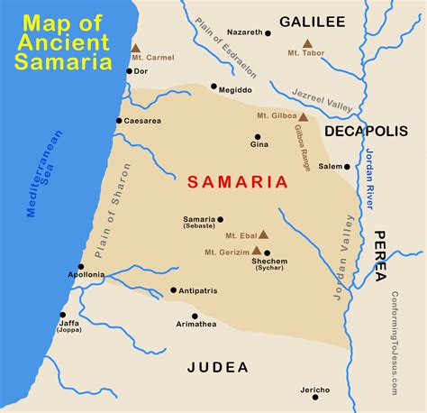 Map of Samaria