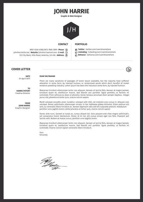 Sample Cover Letter Templates