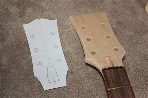 Sanding and Refining Les Paul Headstock Template