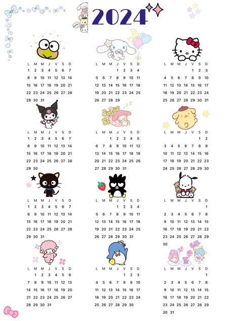 Benefits of Sanrio Calendar Printable