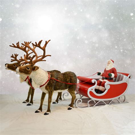 A colorful illustration of Santa's sleigh, overflowing with gifts for children of all ages