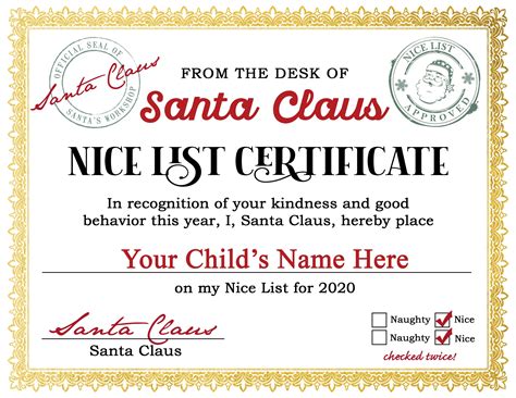 Santa Certificate Customization Tips