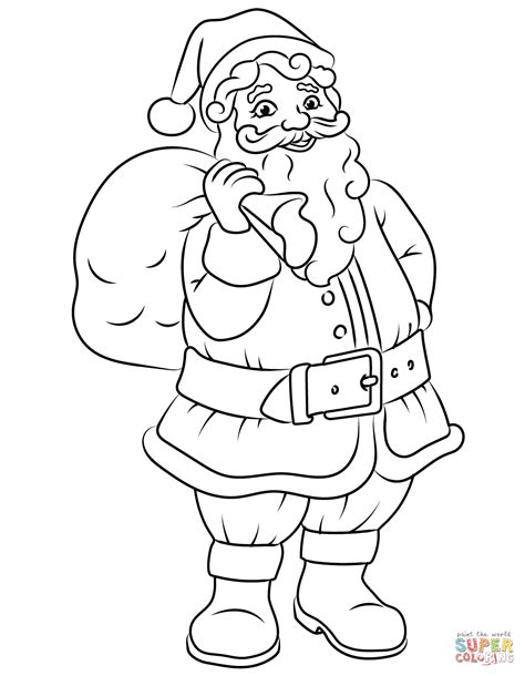 Free Santa Claus Coloring Pages for Kids