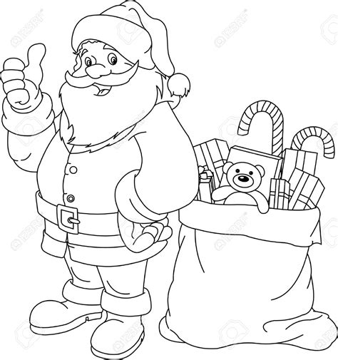 Santa Claus Coloring Pages for Kids