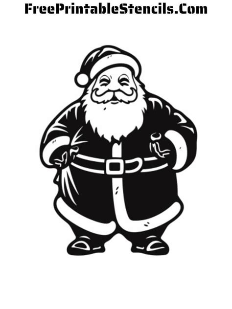 Santa Claus Free Printable Stencils