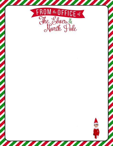 A photo of a Santa's letter template