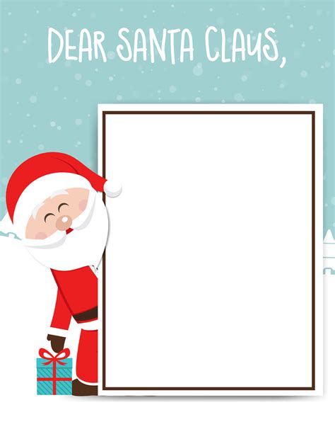 Santa Claus Letter Templates For Kids Format