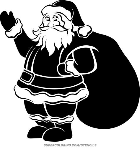 Santa Claus Printable Stencils