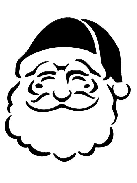 Santa Claus Stencil Printable Free