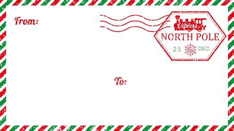 Free Printable Santa Envelopes From The North Pole