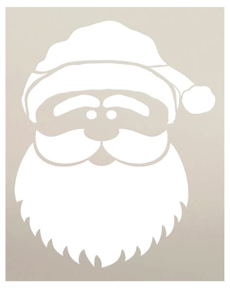 Santa Face Stencil Printable Templates