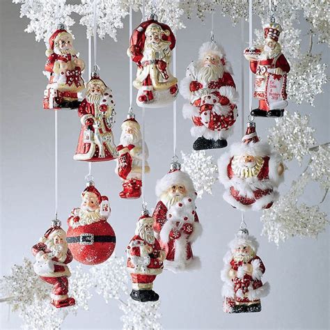 Santa Ornament Collection