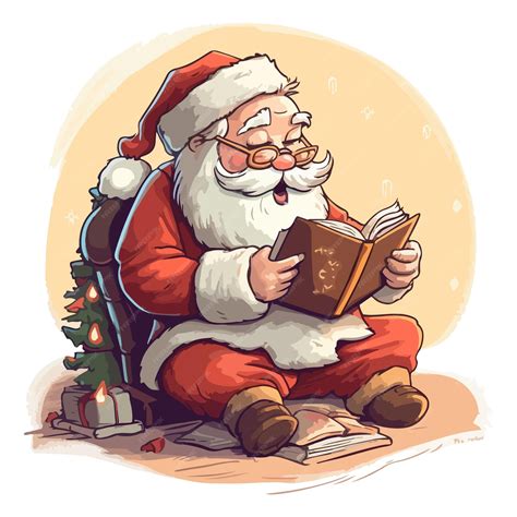 Santa Reading Book