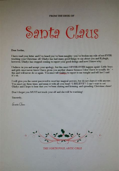 Santa Response Image