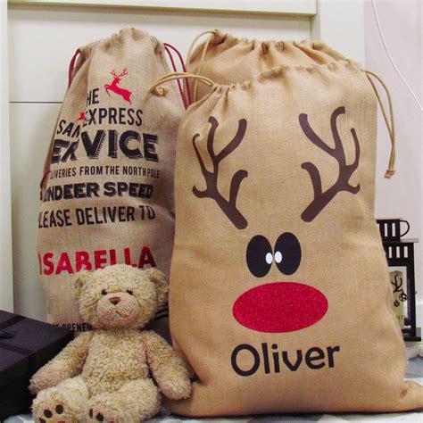 Santa Sack with Reindeer