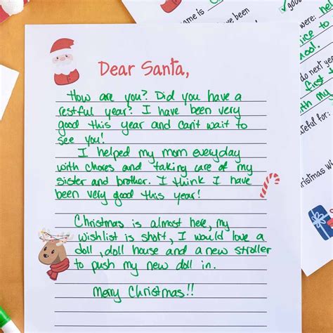 Santa letter ideas