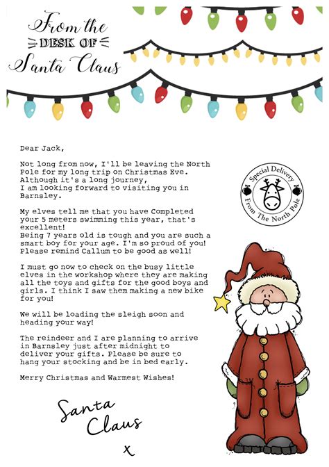 Santa letter ideas