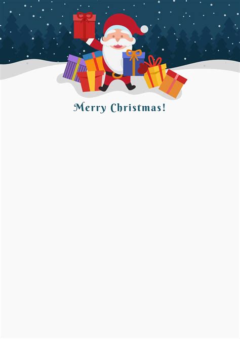 Free Printable Santa Letterhead Template 4