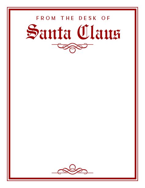 Santa stationery