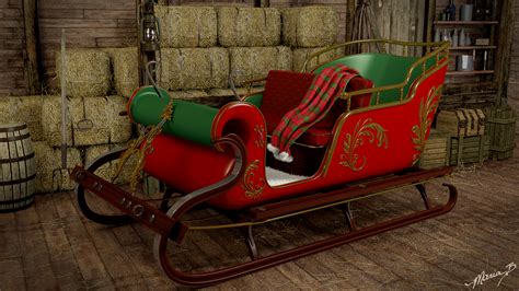 Santa's Sleigh From The Rear