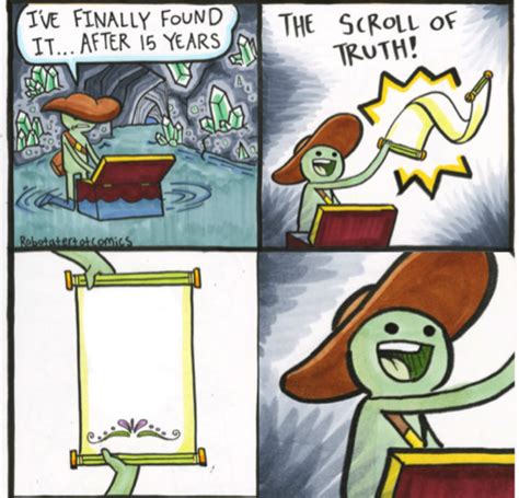 Sarcastic Scroll of Truth Example 2