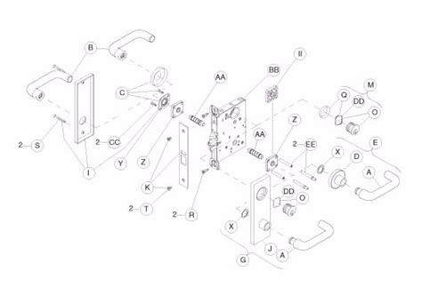 Schlage Mortise Lock Components