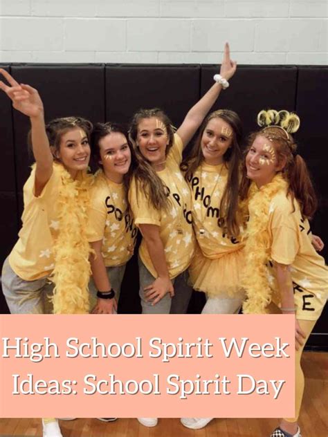 A Spirit Week flyer featuring a school's spirit