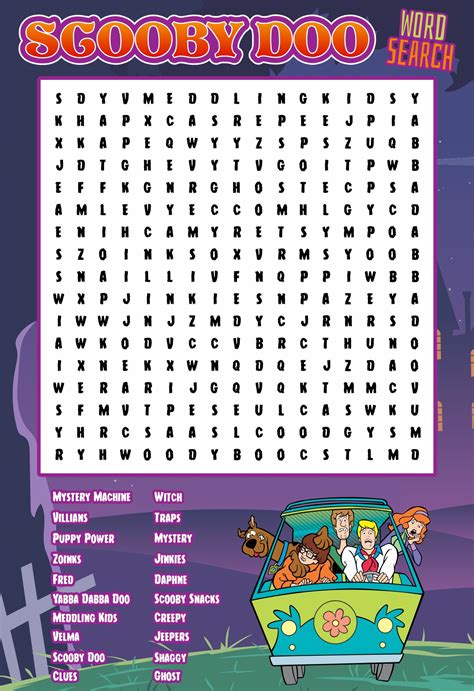 Scooby Doo word search