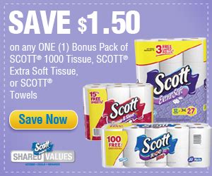 Image of Scott toilet paper coupons