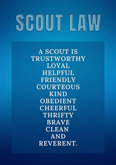 Scout Law Poster