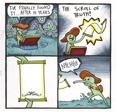 Scroll of Truth meme template 10