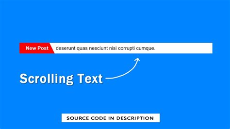 Scrolling Text Template