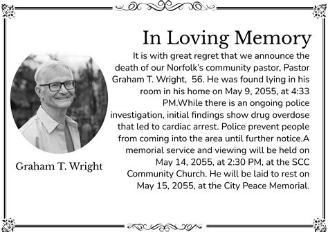 Seagle Obituaries Example 1