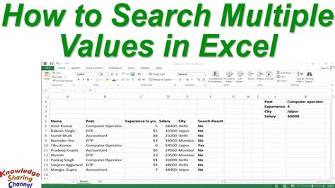 Excel Search Multiple Values Image 9