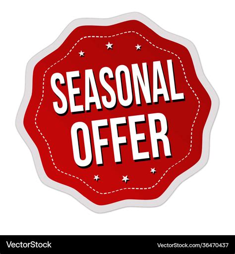 Seasonal specials