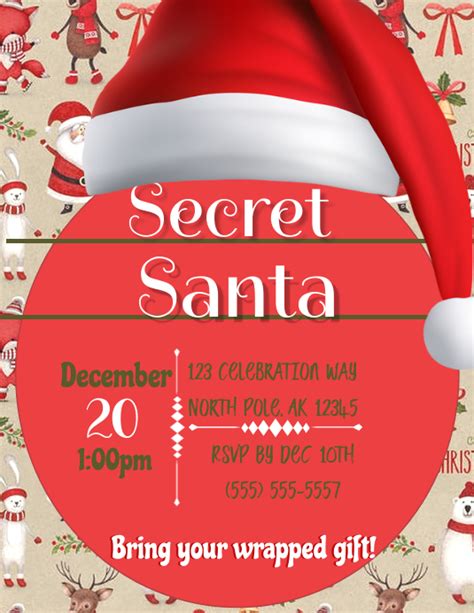 Secret Santa Template Designs