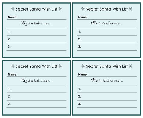 Secret Santa Card Template Ideas And Designs