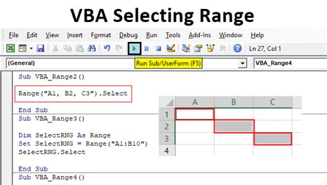 Selecting a Range using the Range Object