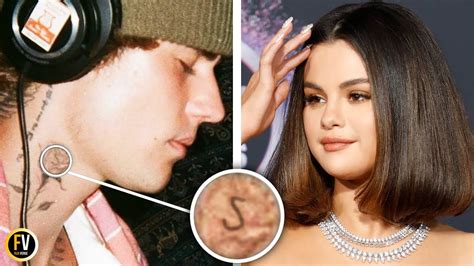 Comparison of Selena and Justin's tattoos