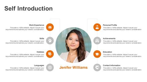 Self Introduction PPT Templates PowerPoint