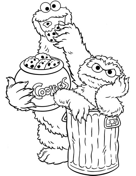 Sesame Street Coloring Pages for Kids