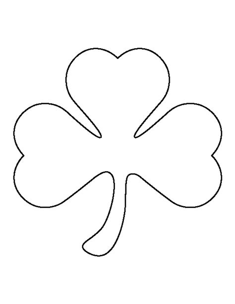 Shamrock Cutout Template